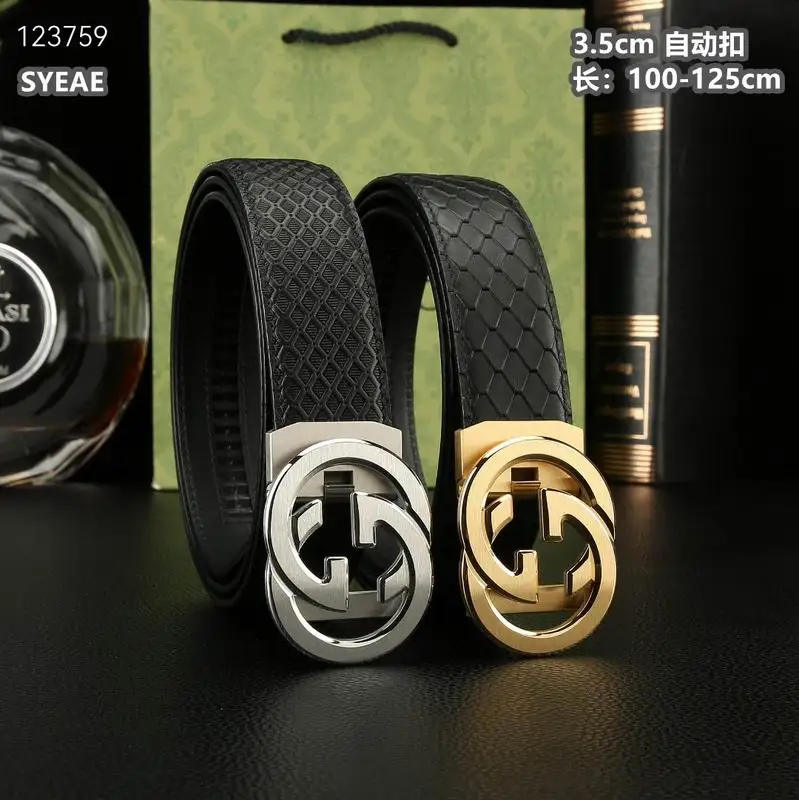 Gucci belt 35mmX100-125cm 8L54